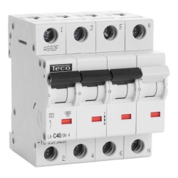 Disjoncteur Teco 3N 40A 4,5kA Courbe C