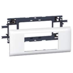 SUPPORT MOSAIC DLP - 4 MODULES - POUR COUVERCLE 65 MM - LIVRE AVEC PLAQUE DE FINITION