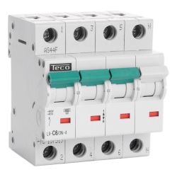 Disjoncteur Teco 3N 6A 4,5kA Courbe C